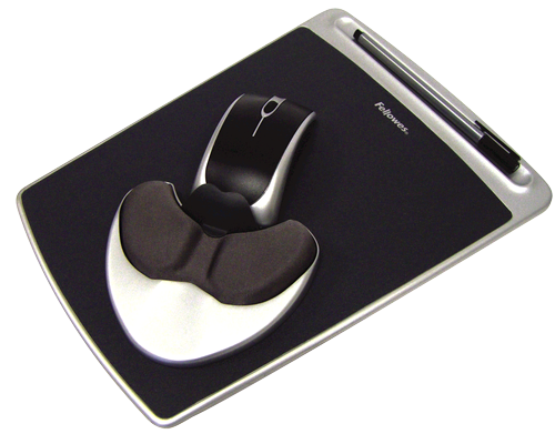 Matériels informatique tapis et repose poignet FELLOWES Easy Glide infinytech Réunion 1