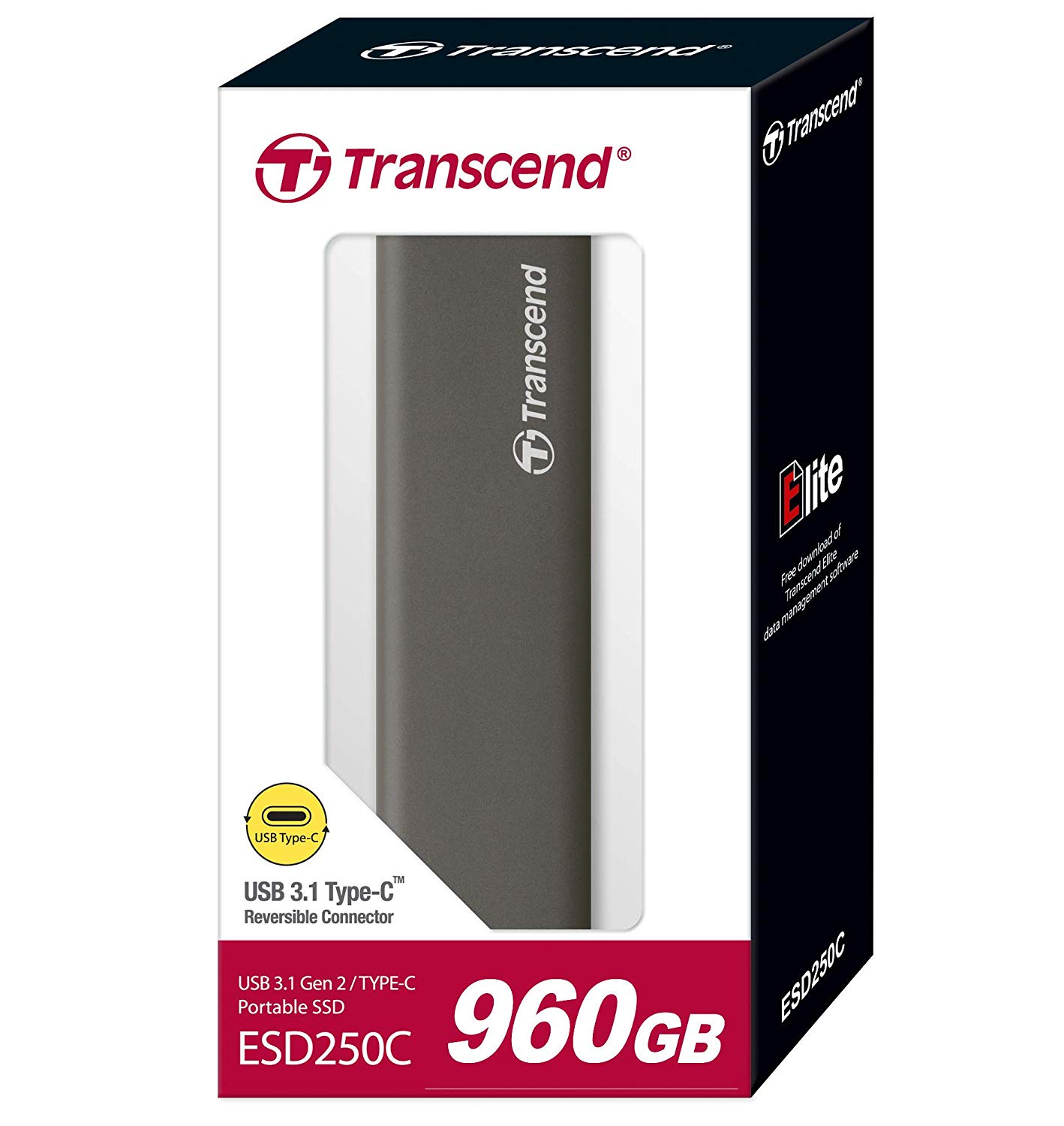 Matériels informatique disque SSD externe TRANSCEND ESD250C USB-C 960 Go infinytech Réunion 1