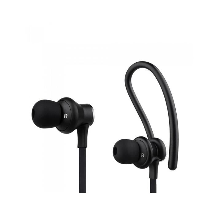 Accessoires téléphonie écouteurs sport WE CONNECT Bluetooth IPX4 Noir infinytech Réunion 1