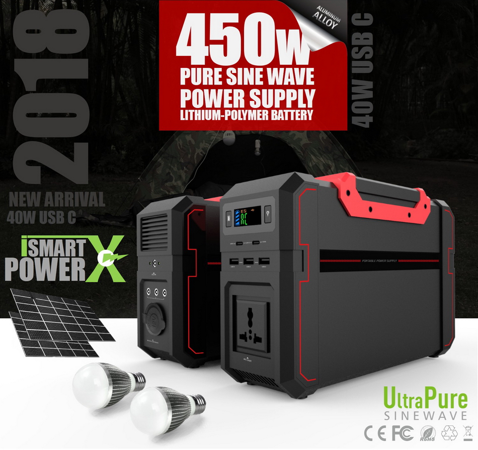 Générateur de secours solaire portable S650 120000 mah 444Wh infinytech Réunion 5