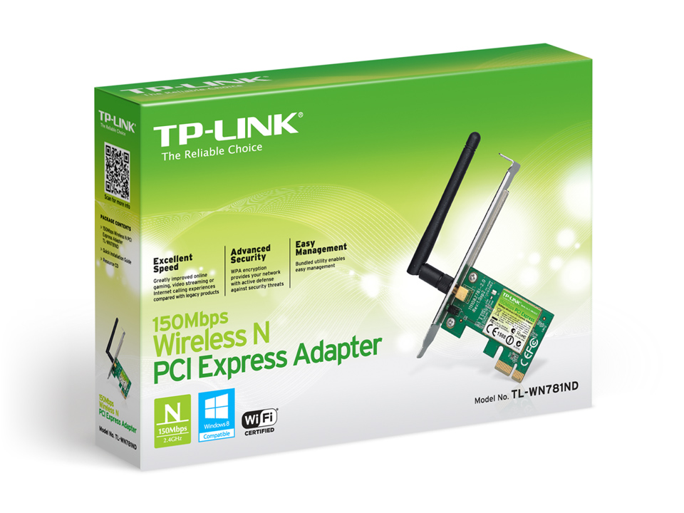 Matériels informatique carte Wi-Fi PCI Express TP-LINK TL-WN781ND 150 Mbps infinytech réunion 2