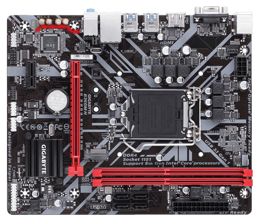 Matériels informatique carte mère GIGABYTE B360M-H (s1151) infinytech Réunion 2