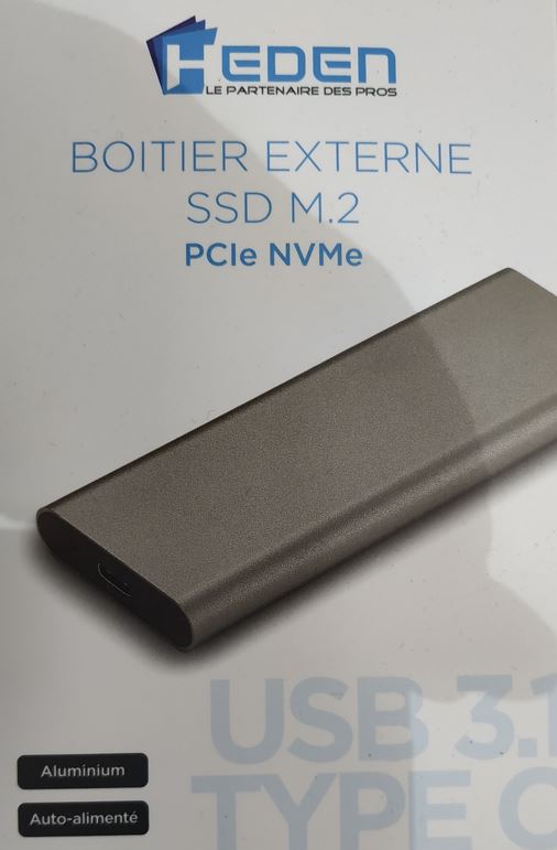 Matériels informatique boitier externe SSD HEDEN M.2 PCIe NVMe infinytech Réunion 2