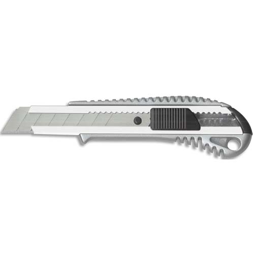 Matériels bureautique cutter métal lame 18mm autobloquant infinytech Réunion 1