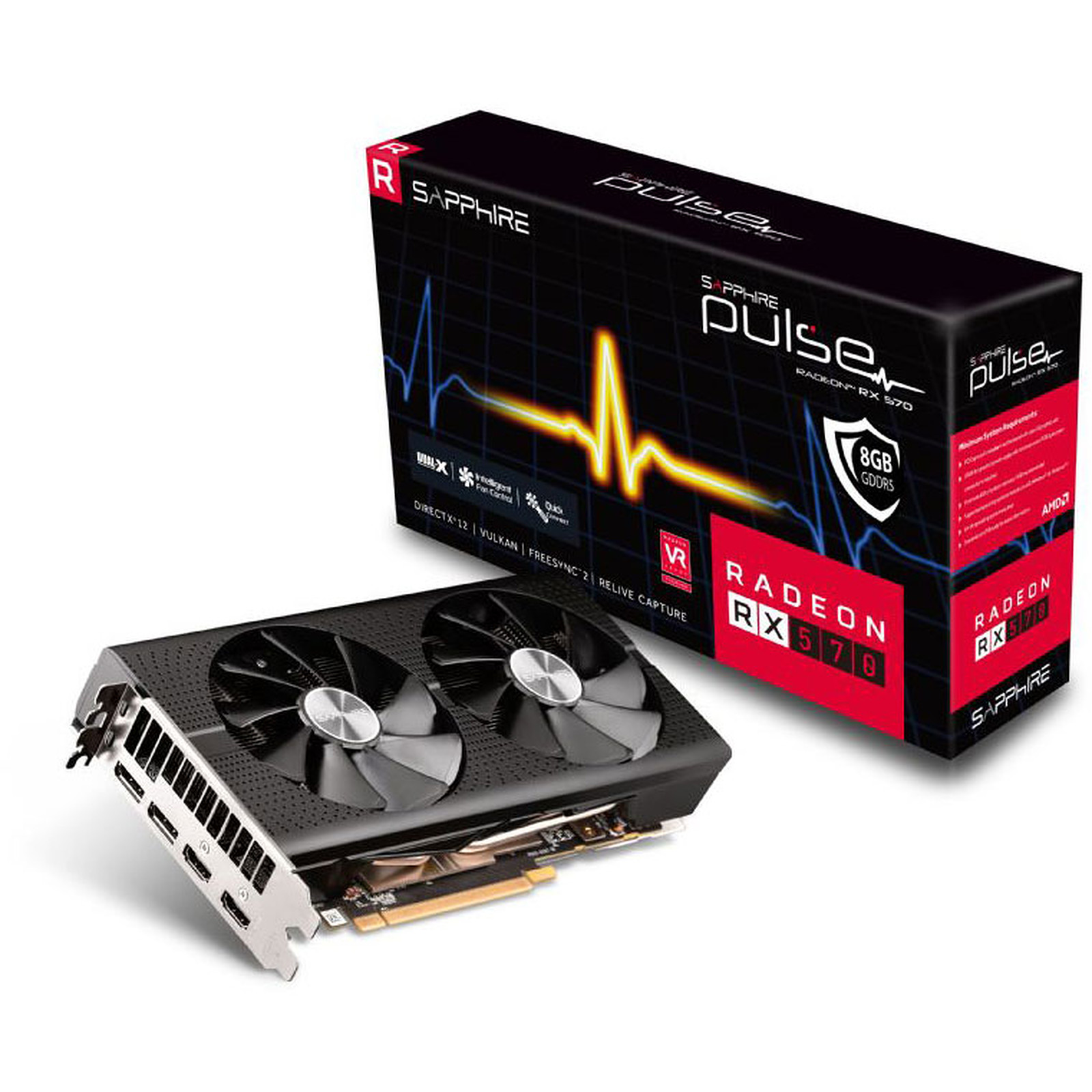 Matériels informatique carte graphique SAPPHIRE PULSE RX 570 8G GDDR5 infinytech Réunion 5