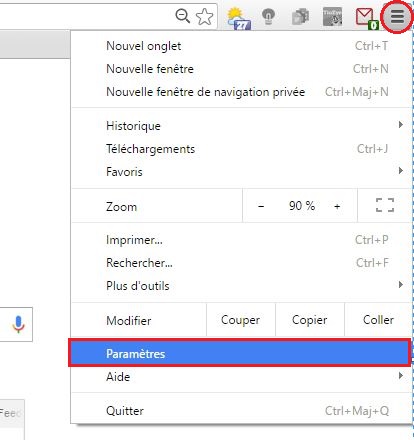 Bouton accueil chrome 1