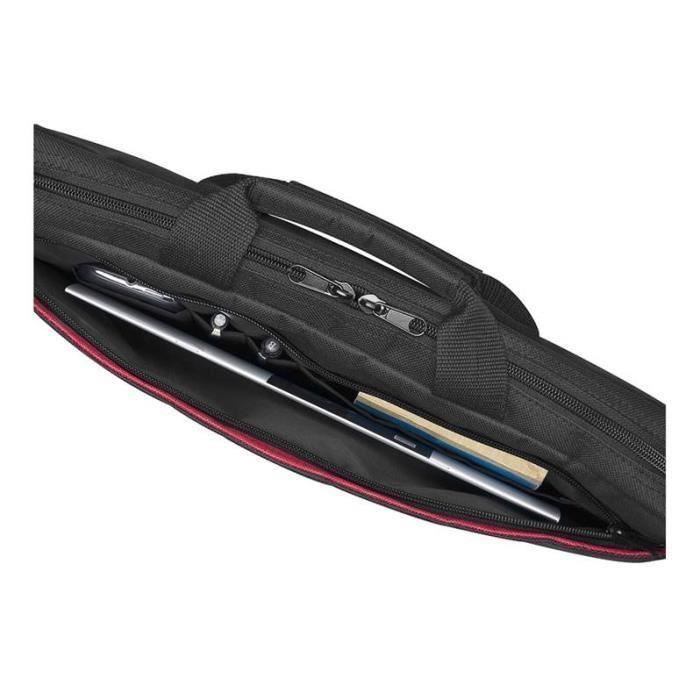 Accessoires informatique sacoche WE CONNECT Classic 15,6 pouces Noir Rouge infinytech Réunion 2