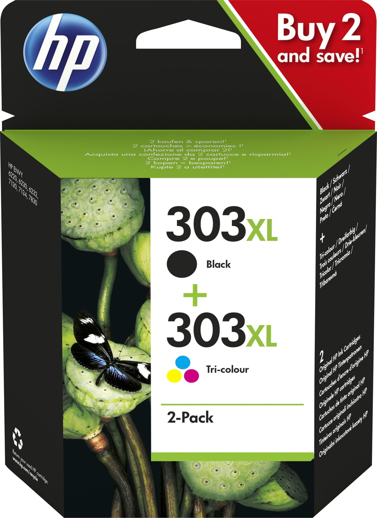 Cartouche d'encre HP 303 XL Multipack Pack de 2 - infinytech-reunion