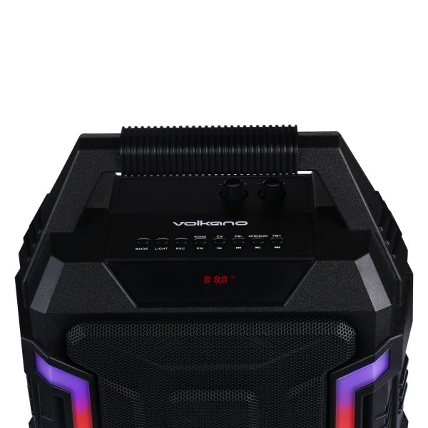 Matériels audio enceinte karaoke VOLKANO IGNITE Series LED Bluetooth infinytech Réunion 2