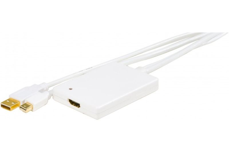 Matériels informatique convertisseur mini DisplayPort 1.1 vers HDMI avec audio sur USB infinytech Réunion 1