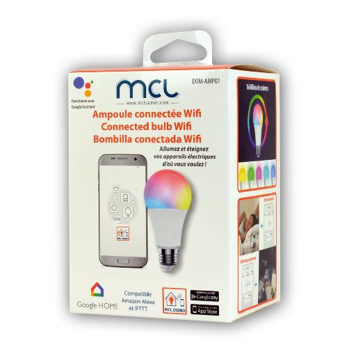 Matériels informatique ampoule LED connectée MCL DOM-AMP01 compatible Google Home et Alexa infinytech Réunion 4