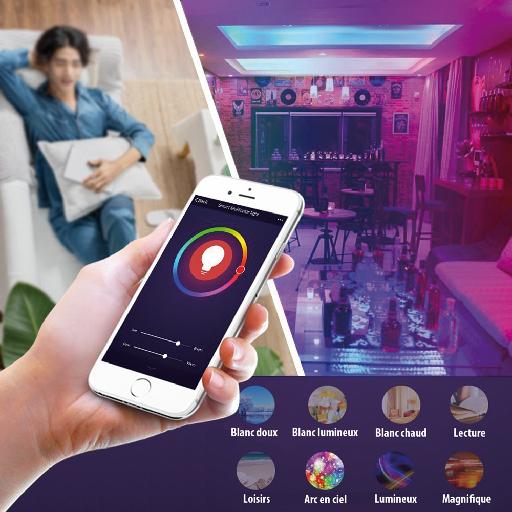 Matériels informatique ampoule LED connectée MCL DOM-AMP01 compatible Google Home et Alexa infinytech Réunion 3