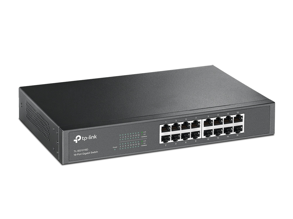Matériels informatique switch rackable de bureau TP-LINK TL-SG1016D 16 ports Gigabit infinytech Réunion 1