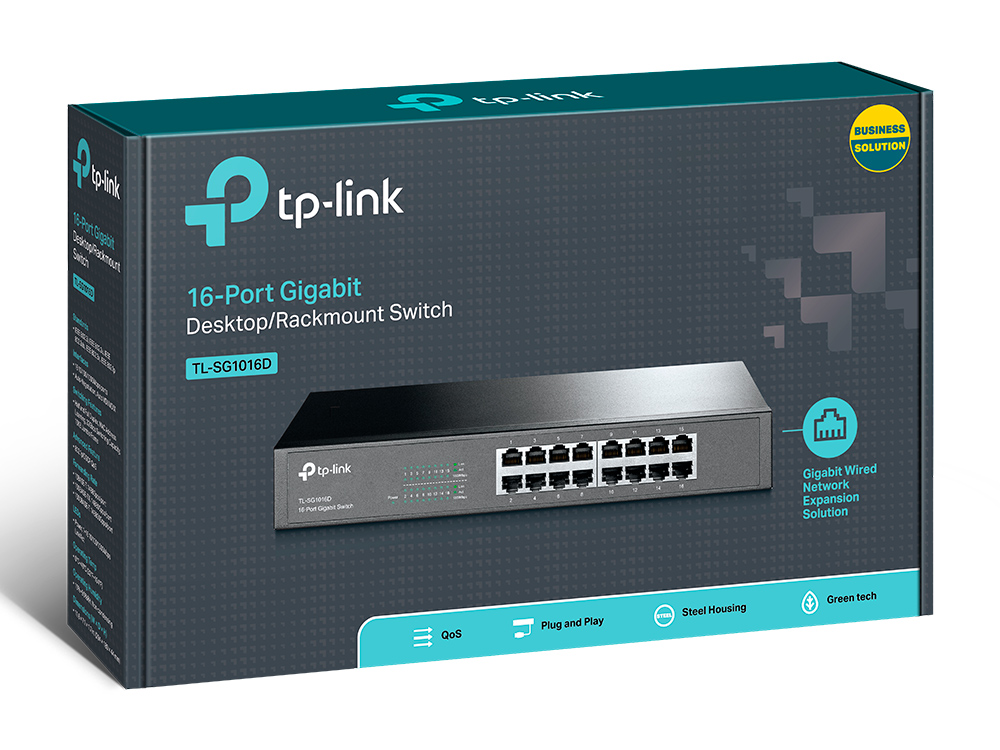 Matériels informatique switch rackable de bureau TP-LINK TL-SG1016D 16 ports Gigabit infinytech Réunion 3
