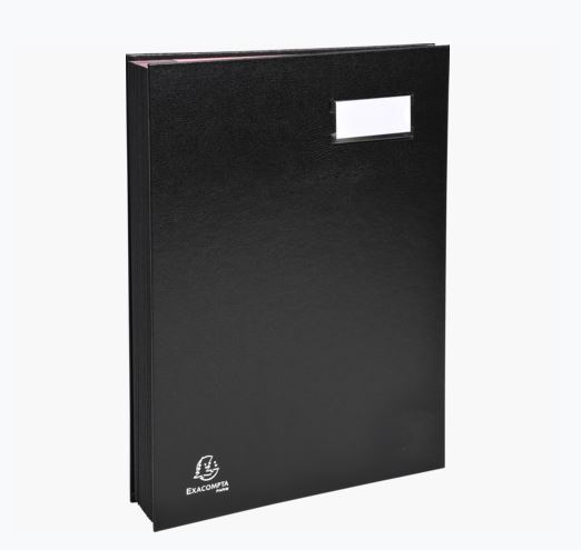 Fournitures bureautique parapheur EXACOMPTA dos a soufflets 24 compartiments Noir infinytech Réunion 2