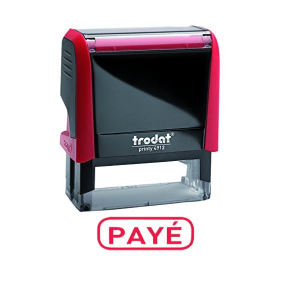 Matériels bureautique timbre formule TRODAT X-print 4516mm PAYE Rouge infinytech Réunion 1
