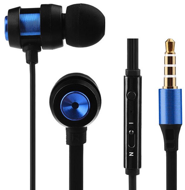 Accessoires téléphonie écouteurs VOLKANO VK-1007-BL Bleu infinytech Réunion 1