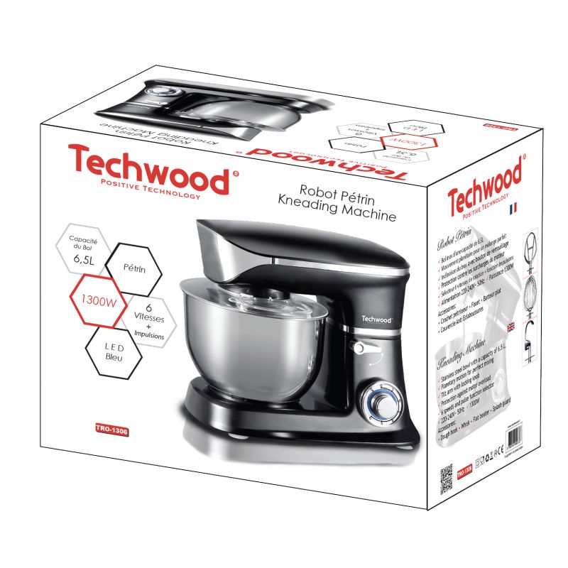 Petit électroménager robot pétrin TECHWOOD TRO-1306 1300W infinytech Réunion 2