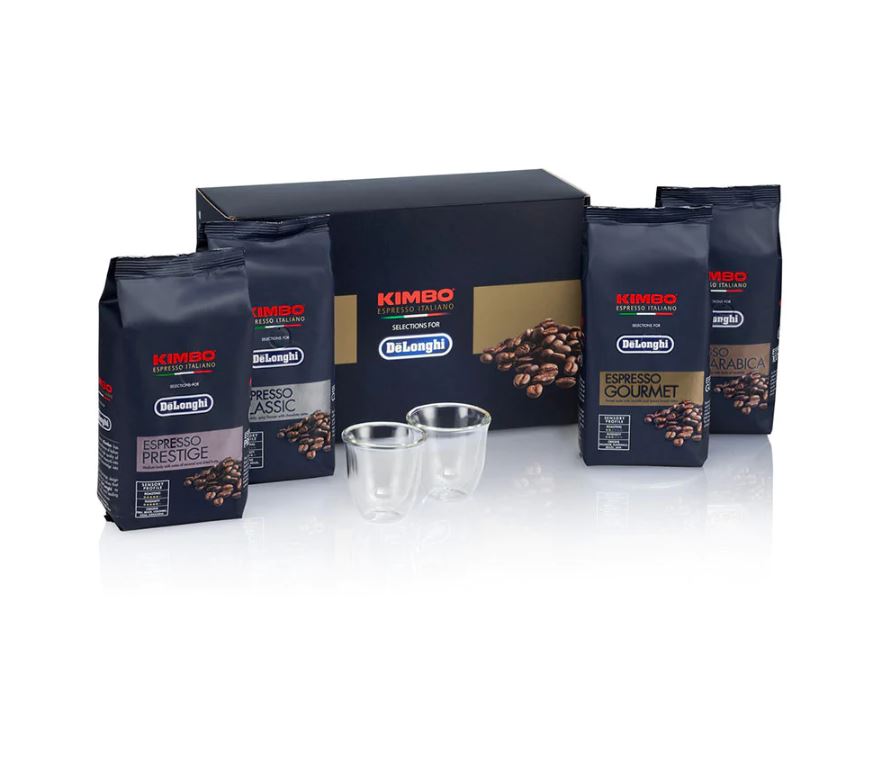Coffret DELONGHI 2 tasses 4 sachets café infinytech Réunion 1