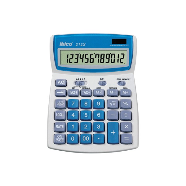 Matériels bureautique machine à calculer professionnelle IBICO 12 chiffres 212X infinytech Réunion 1
