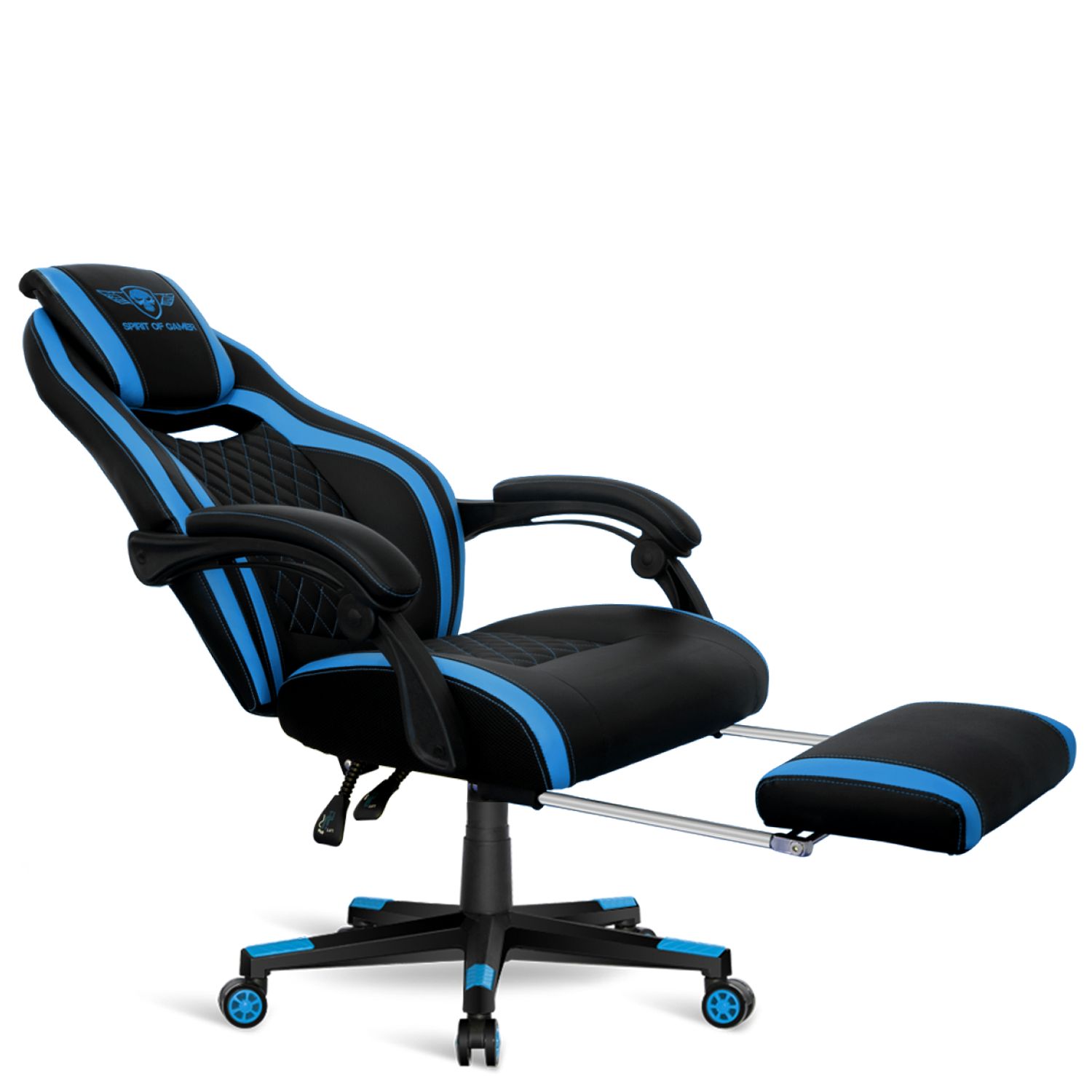 Matériels informatique fauteuil Gaming SPIRIT of GAMER Wildcat Bleu infinytech Réunion 2