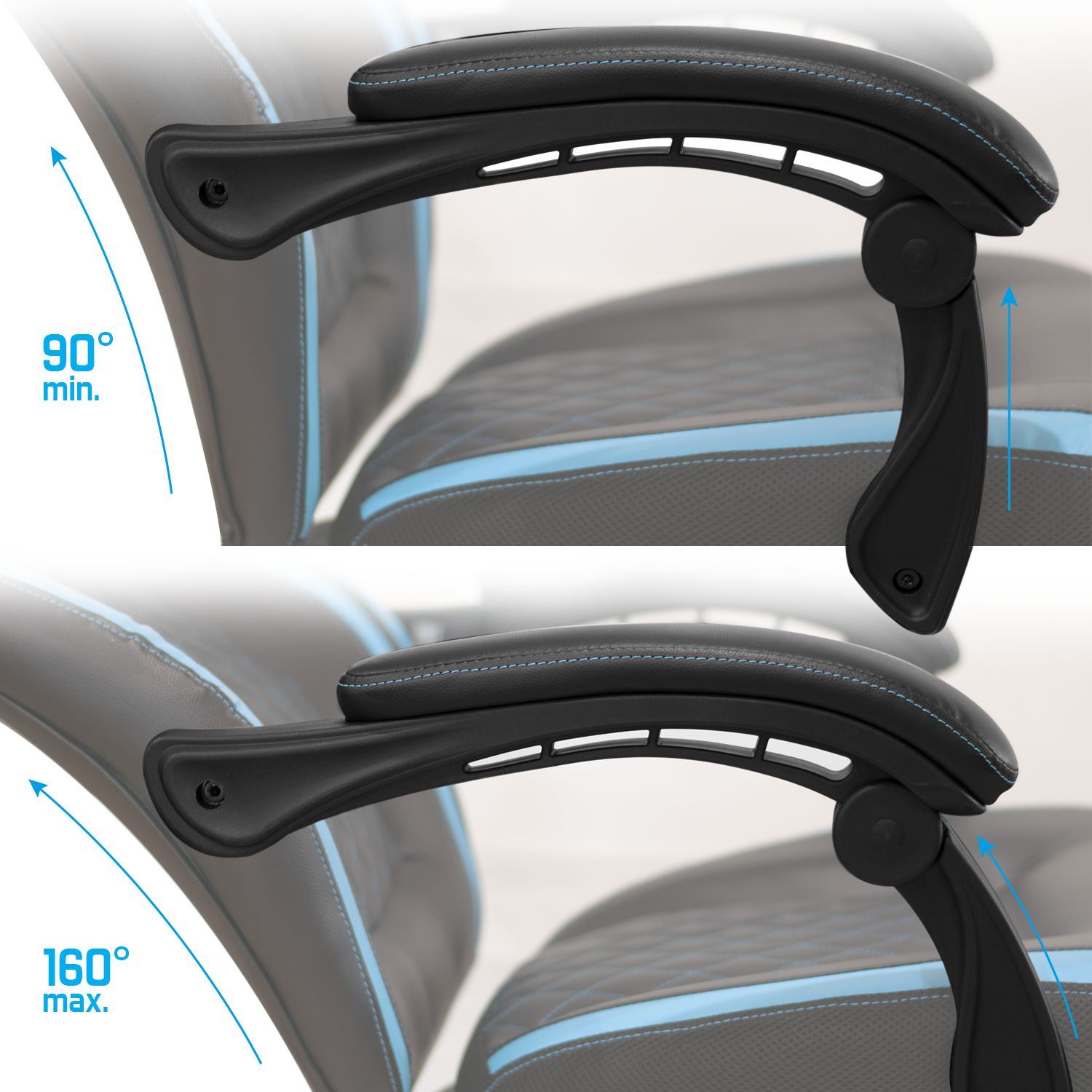 Matériels informatique fauteuil Gaming SPIRIT of GAMER Wildcat Bleu infinytech Réunion 5
