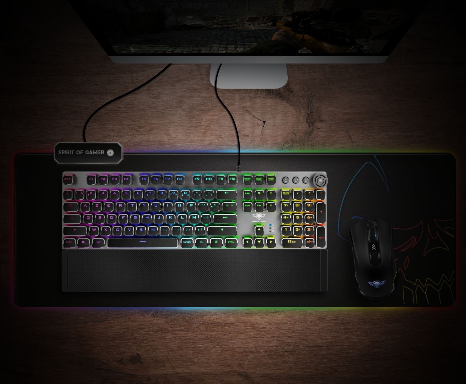 Matériels informatique clavier SPIRIT of GAMER XPERT-K1100 infinytech Réunion 3