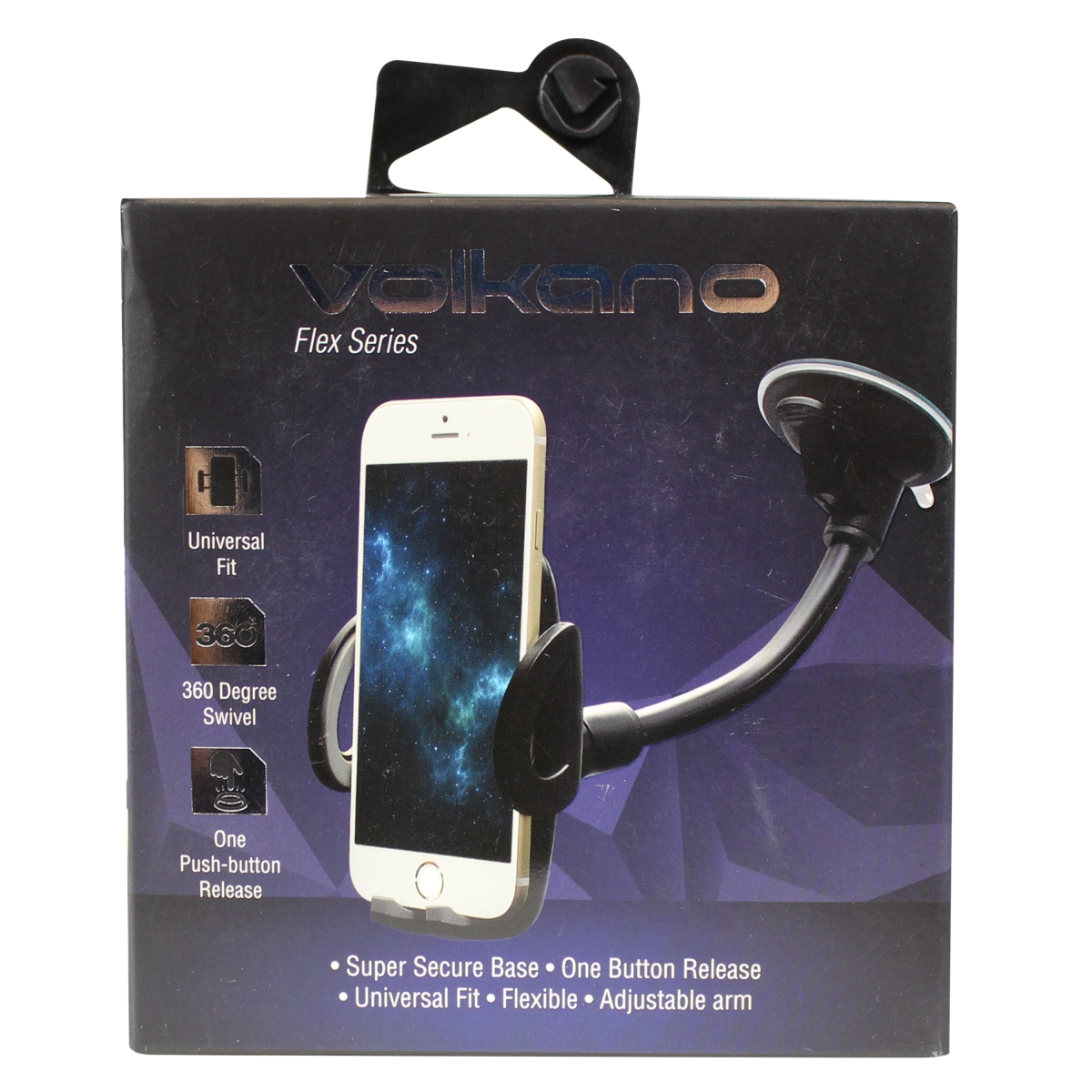 Accessoires téléphonie support universel pour smartphone VOLKANO VK-5022-BK infinytech Réunion 2