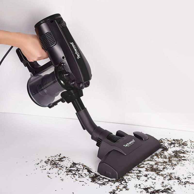 Petit électroménager aspirateur balai 2 en 1 TECHWOOD TAS-652 Noir infinytech Réunion 2