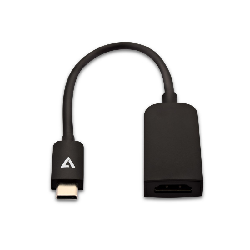 Matériels informatique adaptateur V7 USB-C Male vers HDMI Femelle Noir Fin infinytech Réunion 1