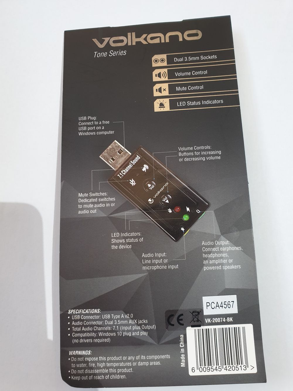 Matériels informatique carte son externe VOLKANO Tone Series infinytech Réunion 3