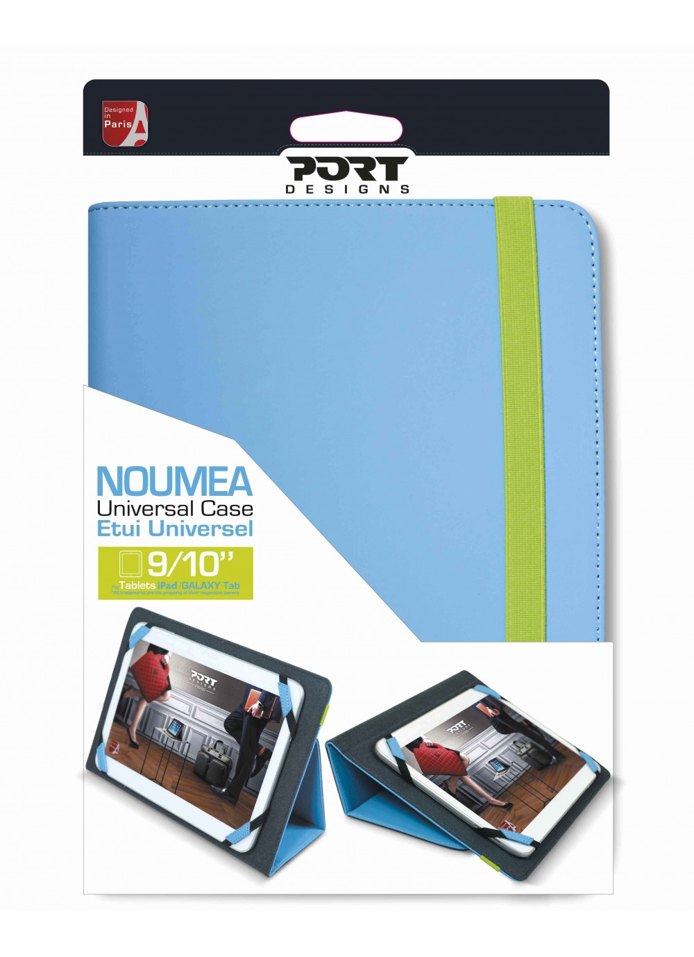 Matériels informatique étui universel PORT DESIGN Noumea 10 pouces Bleue infinytech Réunion 4