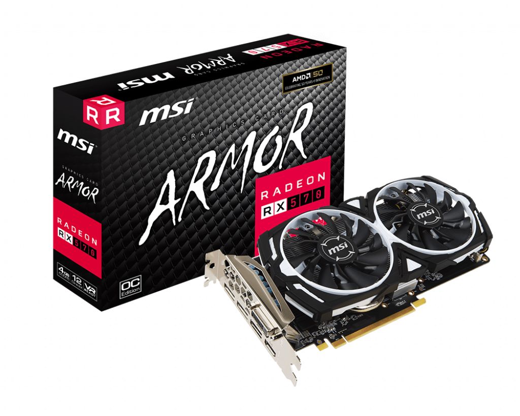 Matériels informatique carte graphique MSI RX570 ARMOR 4Go OC infinytech Réunion 1