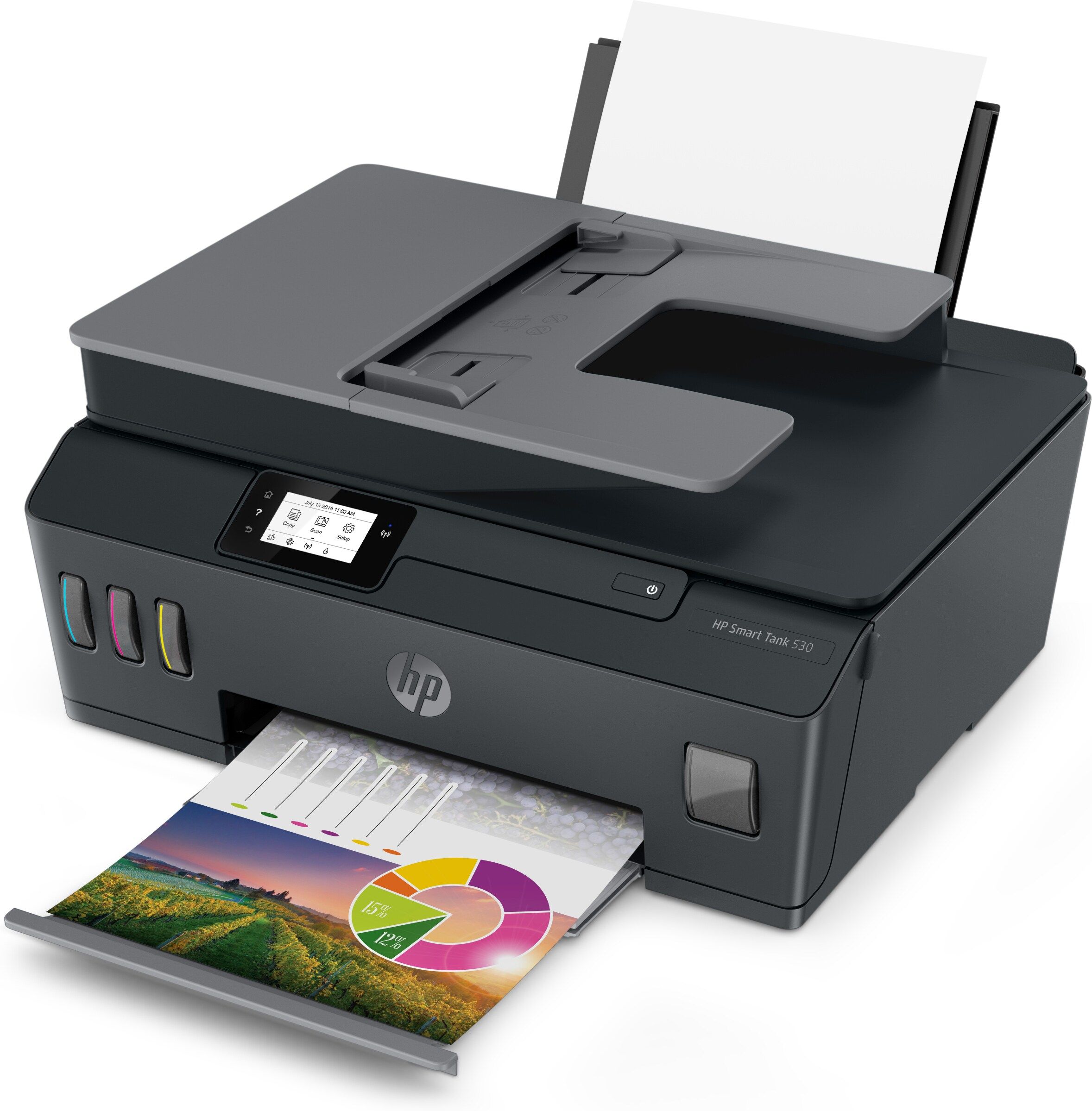 Matériels informatique imprimante multifonctions HP Smart Tank 530 infinytech Réunion 3