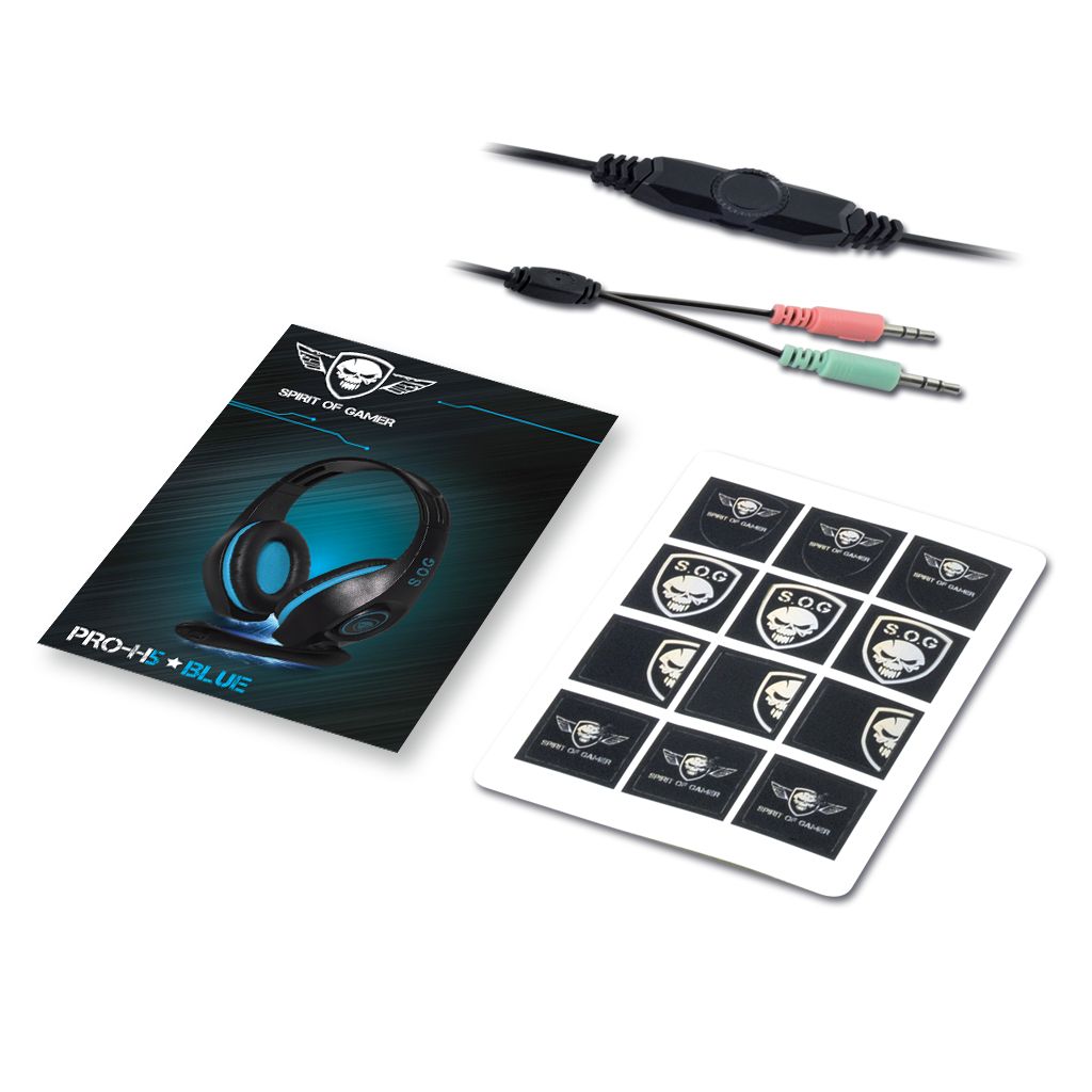 Matériels informatique casque micro SOG Pro-H5 Filaire Bleu infinytech Réunion 6