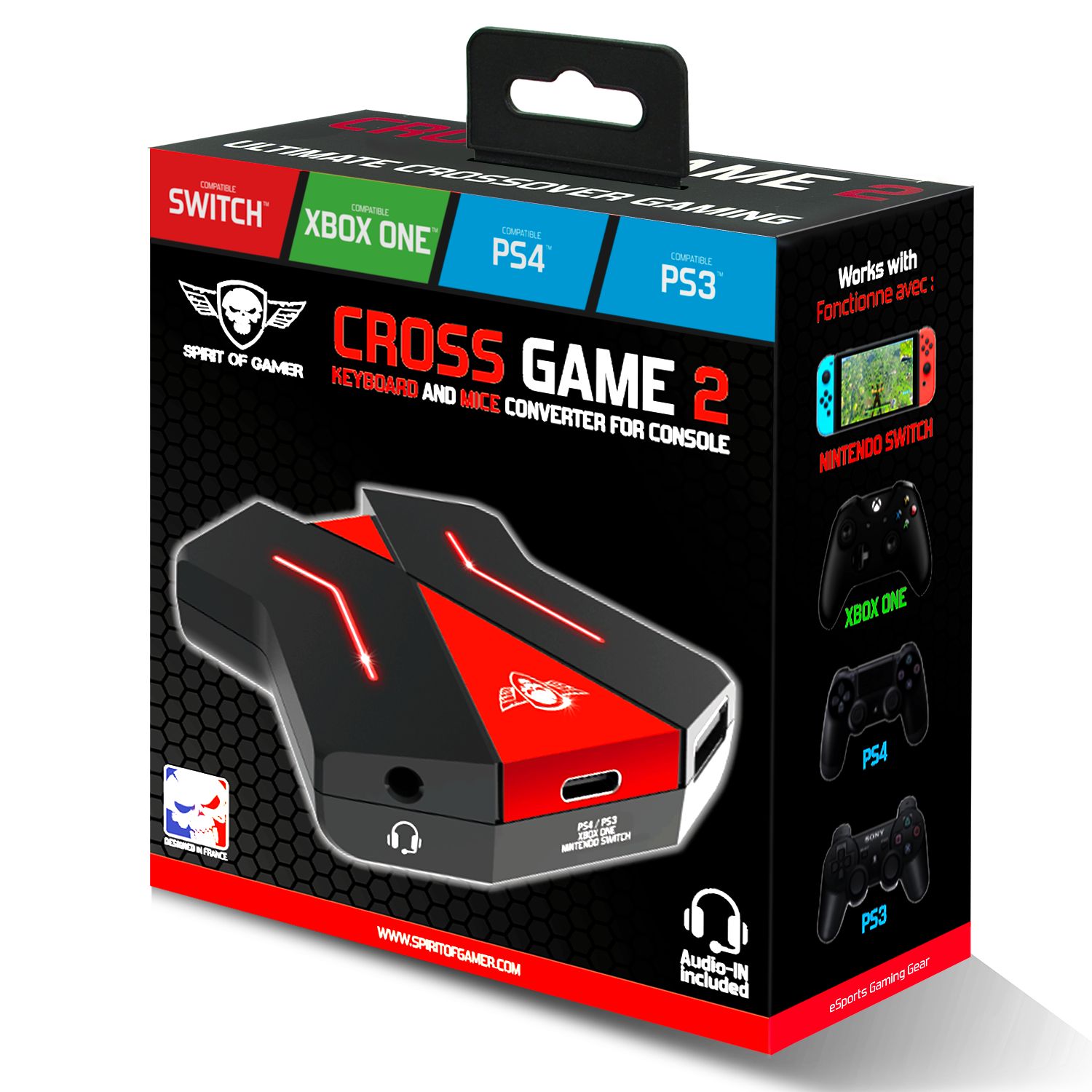 Matériels informatique convertisseur SOG CROSSGAME 2 pour consoles NINTENDO SWITCH PS4 PS3 XBOX ONE infinytech Réunion 4