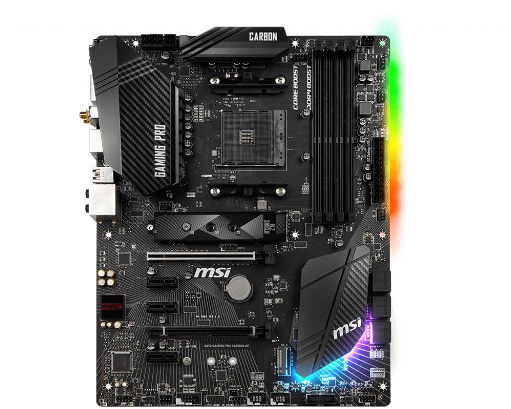 Matériels informatique carte mère MSI B450 Gaming Pro Carbon AC infinytech Réunion 2