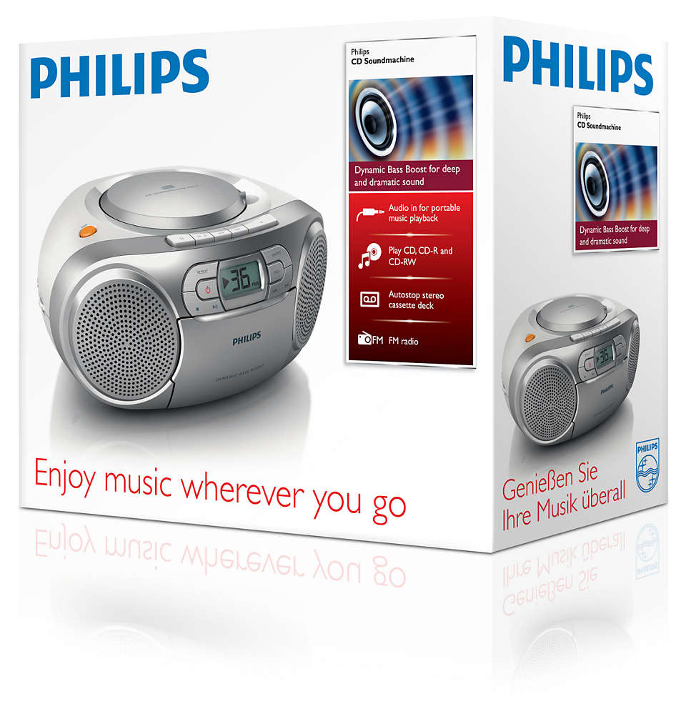 Petit électroménager lecteur cd radio cassette PHILIPS AZ127-12 infinytech Réunion 2