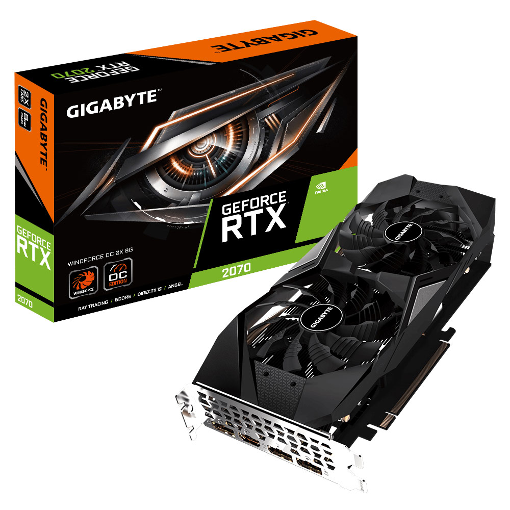 Matériels informatique carte graphique GIGABYTE GeForce RTX 2070 WINDFORCE 2X 8G WF2 infinytech Réunion 1