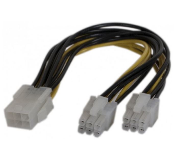 Matériels informatique doubleur dalimentation PCI Express 6 pins 15 cm infinytech Réunion 1