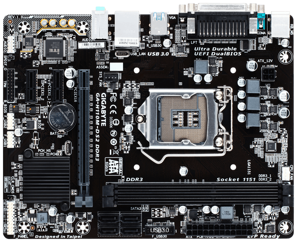 Matériels informatique carte mère GIGABYTE H110M-DS2 infinytech Réunion 2