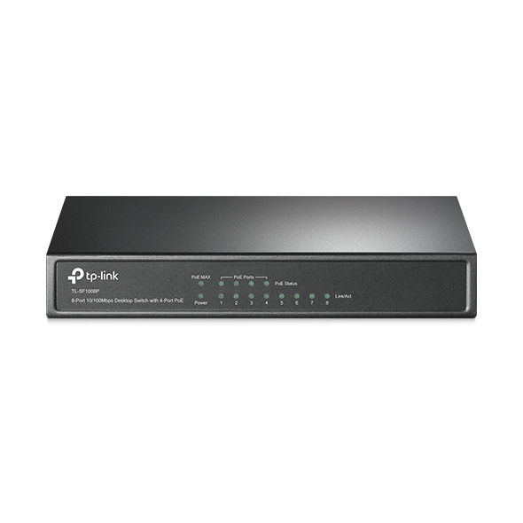 Matériels informatique switch de bureau TP-LINK TL-SF1008P 8 ports Ethernet 4 ports PoE infinytech Réunion 1