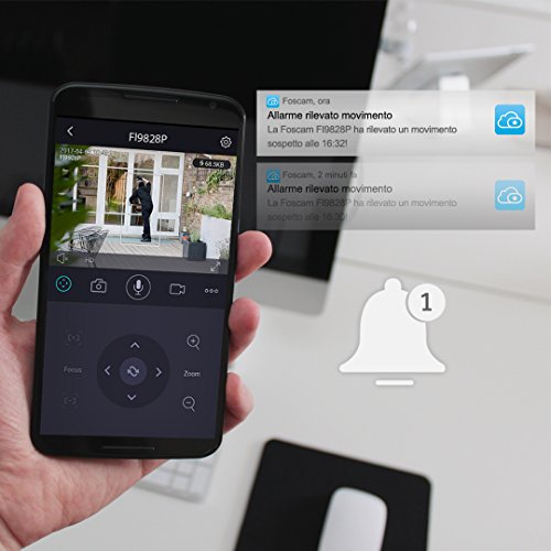 Matériels vidéo Camera IP Wi-Fi exterieure motorisee HD FOSCAM FI9828P infinytech Réunion 4