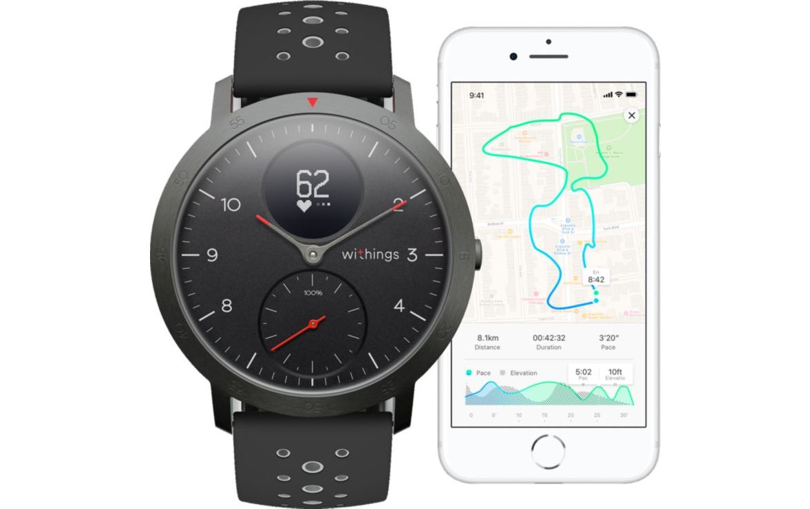 Montre connectée Withings Steel HR Sport Noir infinytech Réunion 4