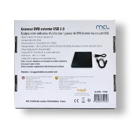 Graveur DVD externe USB 2.0 MCL
