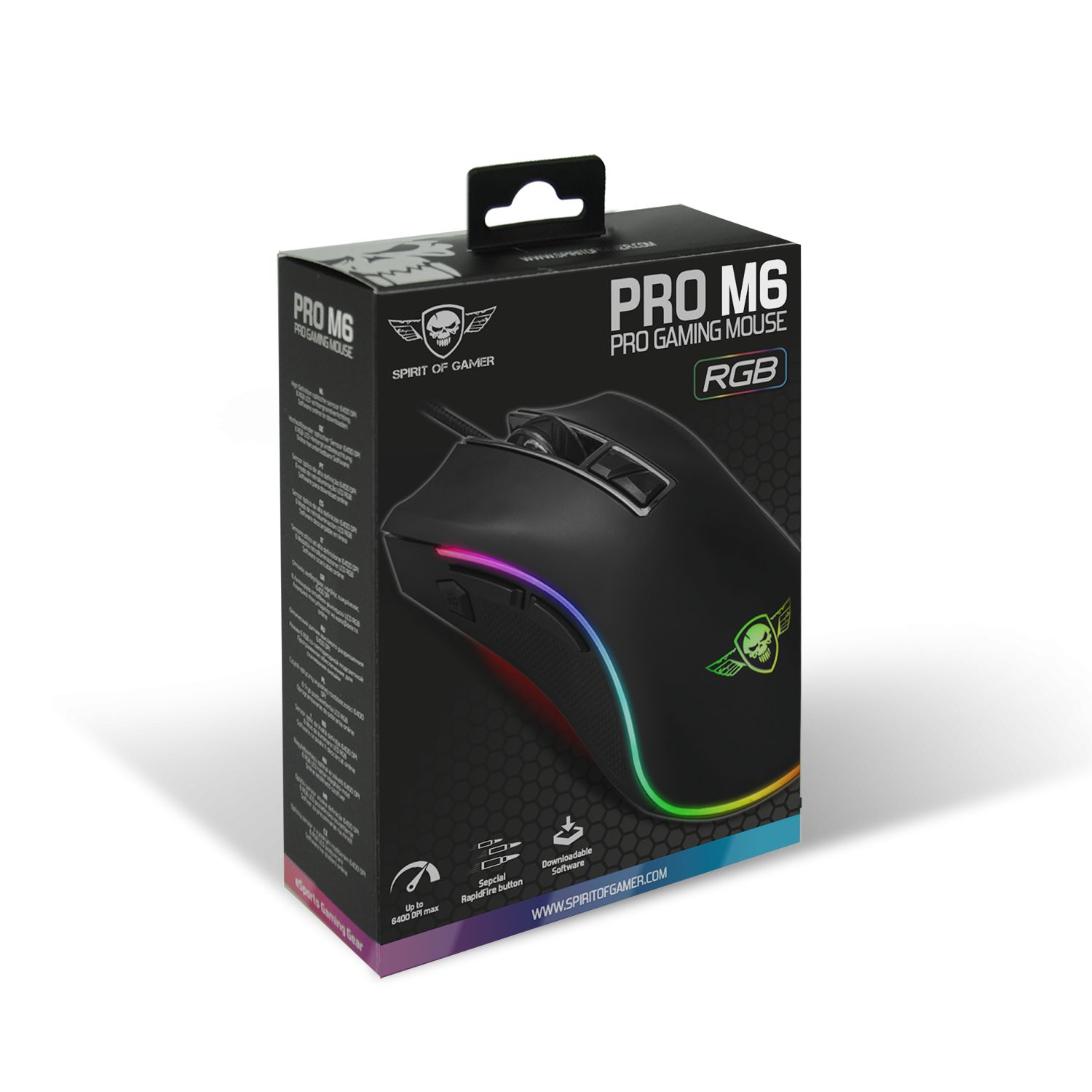 Matériels informatique souris Spirit of Gamer PRO-M6 RGB infinytech Réunion 5