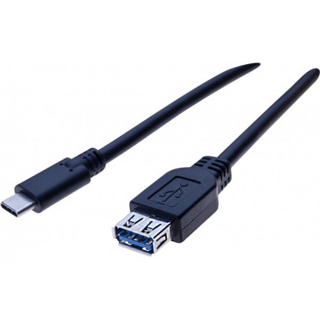 Matériels informatique adaptateur USB-C mâle vers USB Type-A femelle 0.5m Noir infinytech Réunion 1