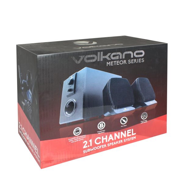 Matériels informatique enceintes 2.1 VOLKANO VK-3011-BK Meteor Series infinytech Réunion 2