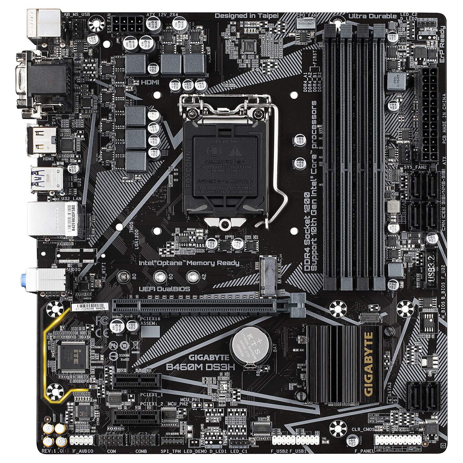 Matériels informatique carte mère GIGABYTE B460M DS3H infinytech Réunion 2