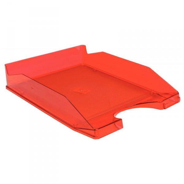 Matériels bureautique corbeille à courrier FLUOR Rouge infinytech Réunion 1